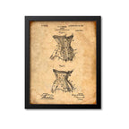 Corset Patent Print