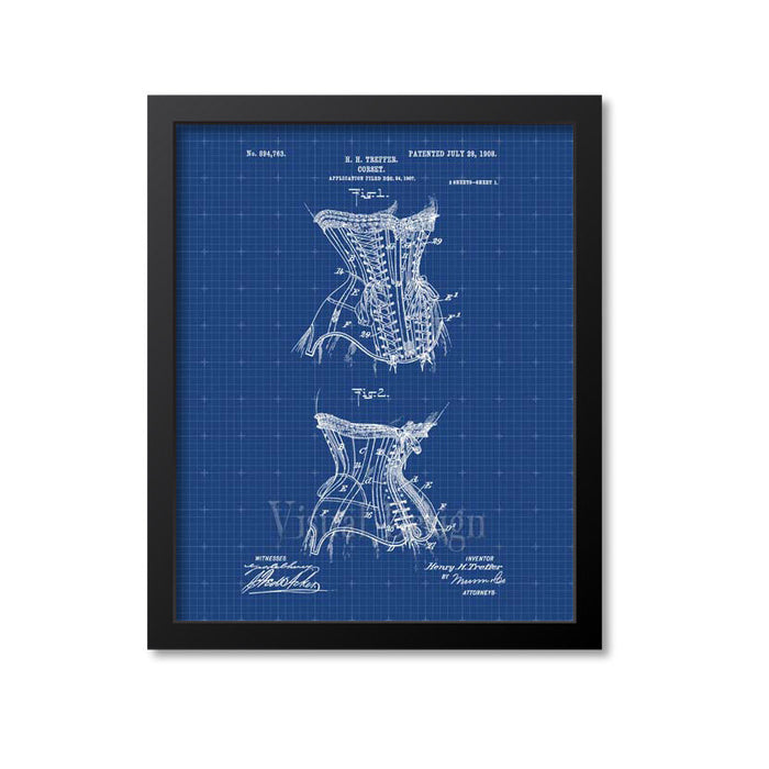 Corset Patent Print