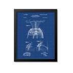 Corset Patent Print Bustle And Hip Extension