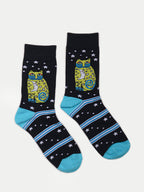 Cosmic Crew Socks | Galaxy Cat-Image 1