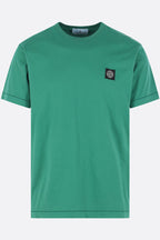cotton t-shirt with logo patch