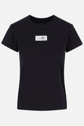 cotton t-shirt with numeric signature patch