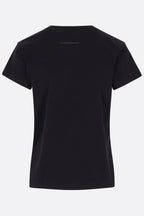 cotton t-shirt with numeric signature patch