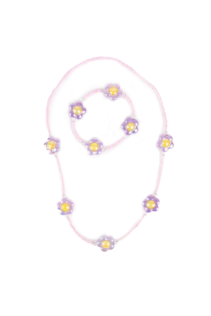 Crazy for Daisies Necklace & Bracelet Set, 2pc