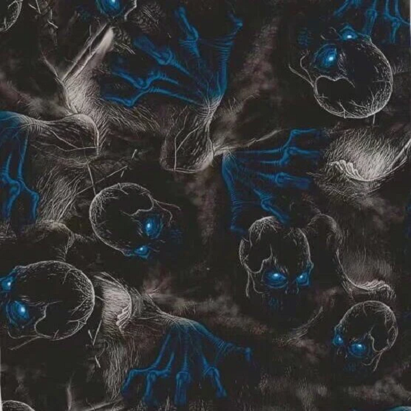 CREEPER SKULL BLUE