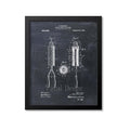 Curling Iron Patent Print