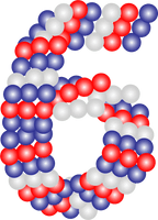 Custom Yard Number Balloon - 6 - USA Party Store