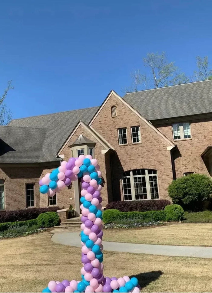 Custom Yard Number Balloon - 9 - USA Party Store