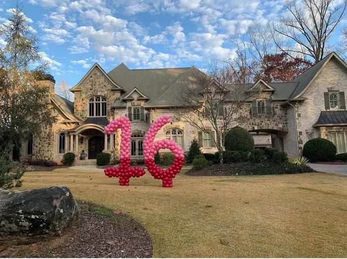 Custom Yard Number Balloon - 9 - USA Party Store