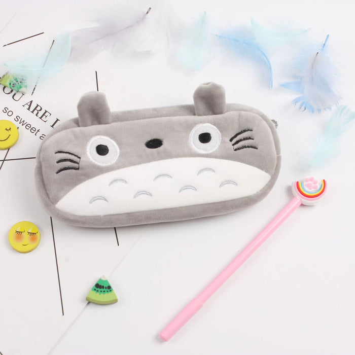 Cute Plush Totoro Pencil Case, Cosmetic & Makeup Pouch, Coin Purse