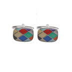 Dalaco Harlequin Enamel Rhodium Plated CufflinkHarlequin Enamel Rhodium Plate Cufflinks – Modern Design with Classic Elegance
Make a bold statement with the Harlequin Enamel Rhodium Plate Cufflinks, a contemporarEnamel CufflinksDalacoTheodore Men's JewelryHarlequin Enamel Rhodium Plate