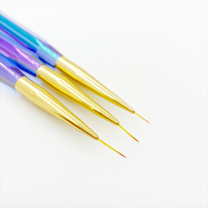 Detailer Brushes 3pk, Jewel Handle | Lula Beauty
