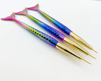 Detailer Brushes 3pk, Mermaid Tail |Available in 3 Colour Options! | Lula Beauty