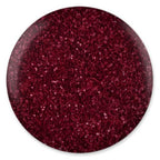 DND DC Platinum - Soak off Gel in Glitter Metallic Effect - 183 Burgundy