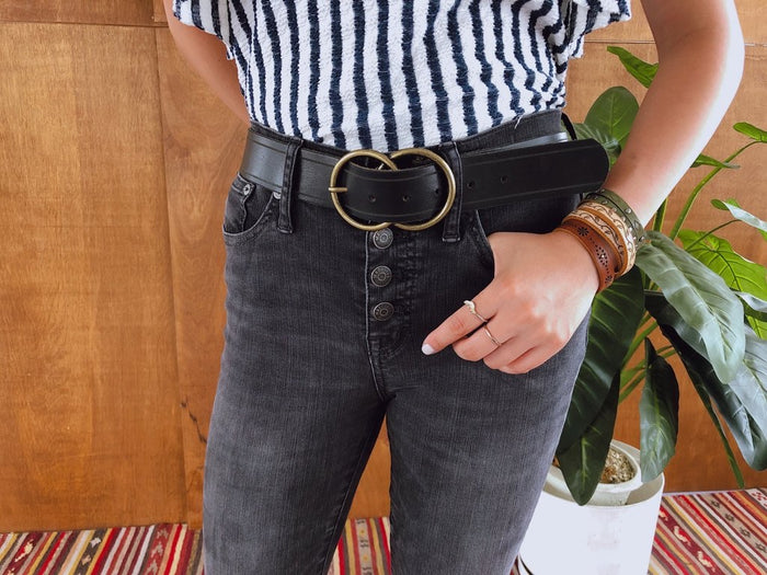 Double Circle Buckle Belt (5028)