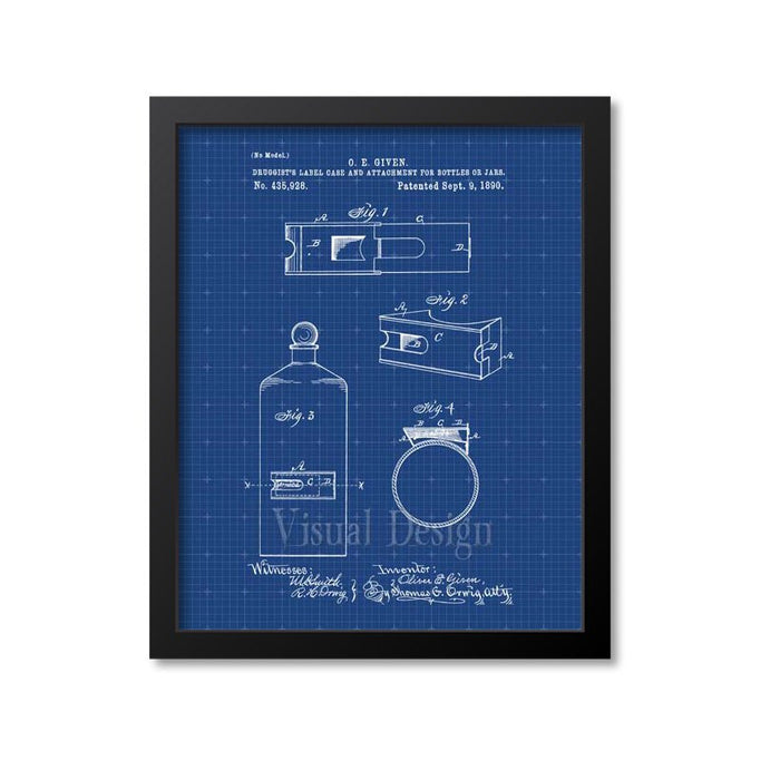 Druggists Bottle Patent Print