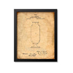 Druggists Shop Bottle Patent Print
