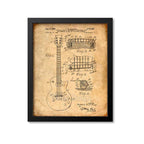 Electric Guitar Patent Print
