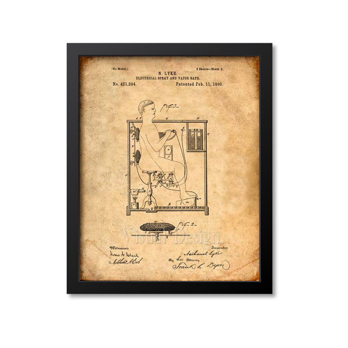 Electrical Spray And Vapor Bath Patent Print