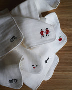 Embroidered Handkerchief Cloth - Wink