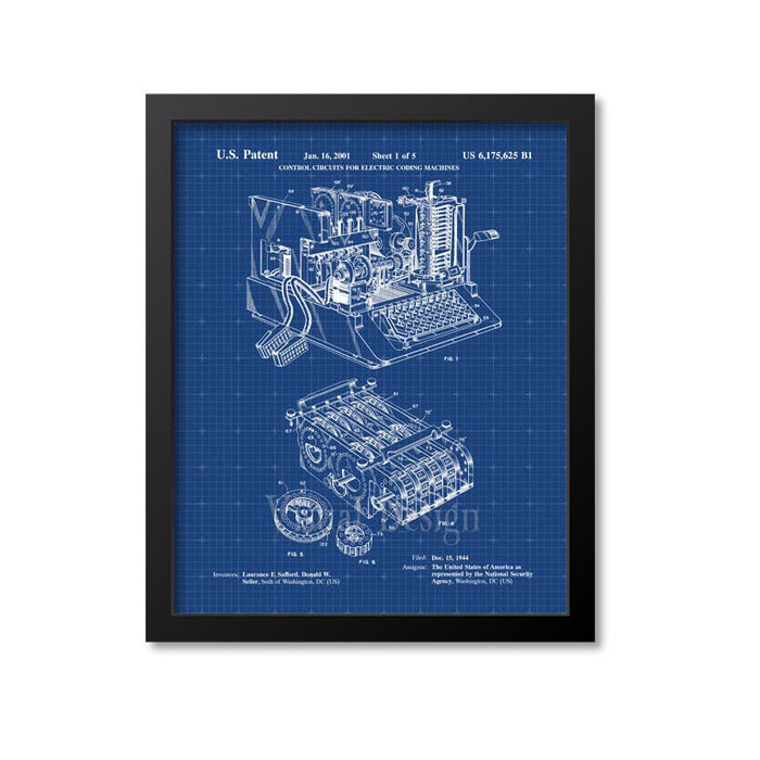 Encryption Machine Patent Print