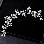Wedding Hair Accessories - Pearl and Crystal Bridal Short Hair Vine