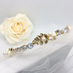 Wedding Hair Accessories - Gold Freshwater Pearl Bridal Headband