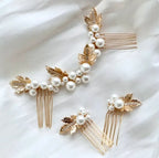 Wedding Hair Accessories - Pearl Bridal Hair Combs Set
