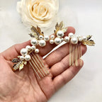 Wedding Hair Accessories - Pearl Bridal Hair Combs Set