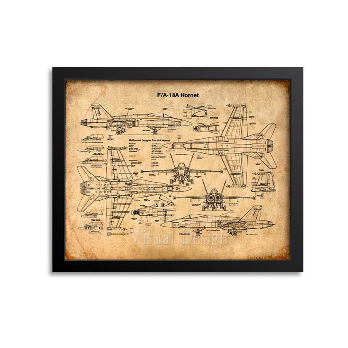 F18 Hornet Patent Print