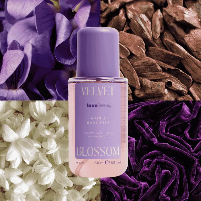Face Facts Hair & Body Mist Velvet Blossom 240ml