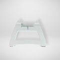 One Celluma branded facial stands to position upright when treating the face-neck-décolleté on acne or aging mode using red or blue light therapy.
