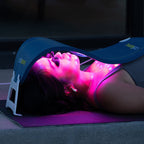 Girl using the PRO with one facial stand in the S-curve.
