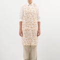 Fall Watercolor Linen Crossback Apron - Linen Tales