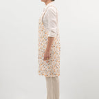 Fall Watercolor Linen Crossback Apron - Linen Tales
