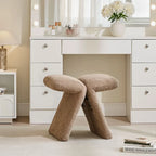 Faye Teddy Brown Accent Stool