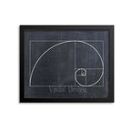 Fibonacci Spiral Wall Art