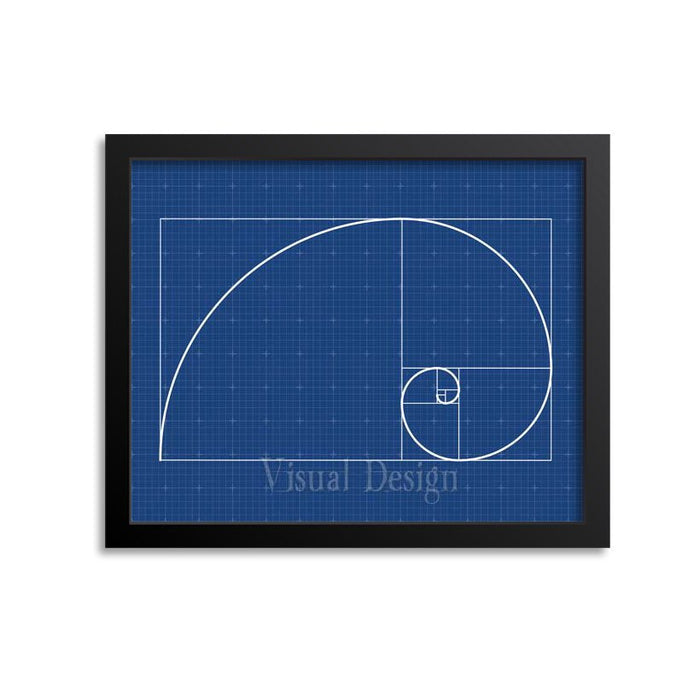 Fibonacci Spiral Wall Art
