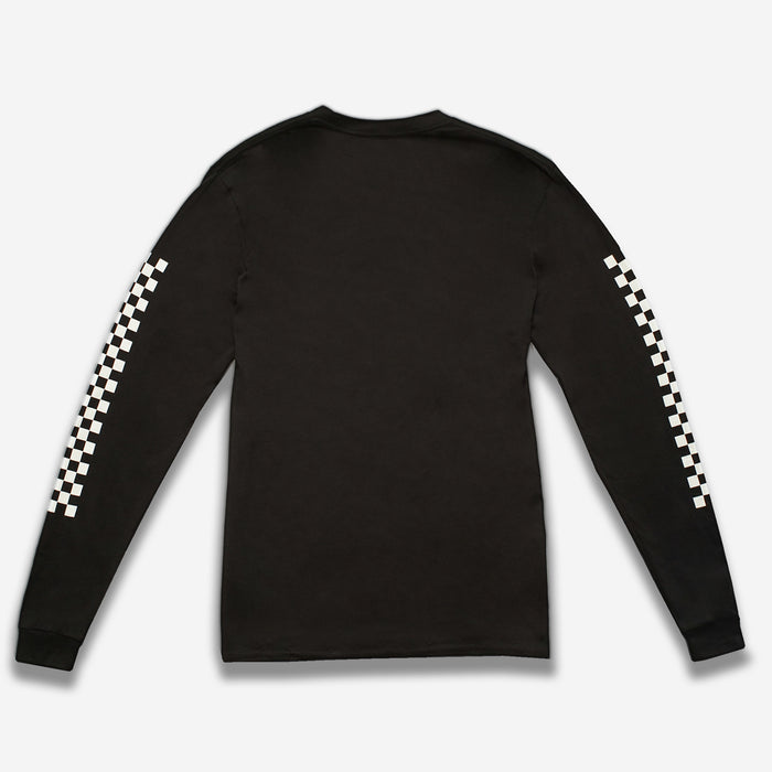 Black Checker Sleeve long sleeve shirt