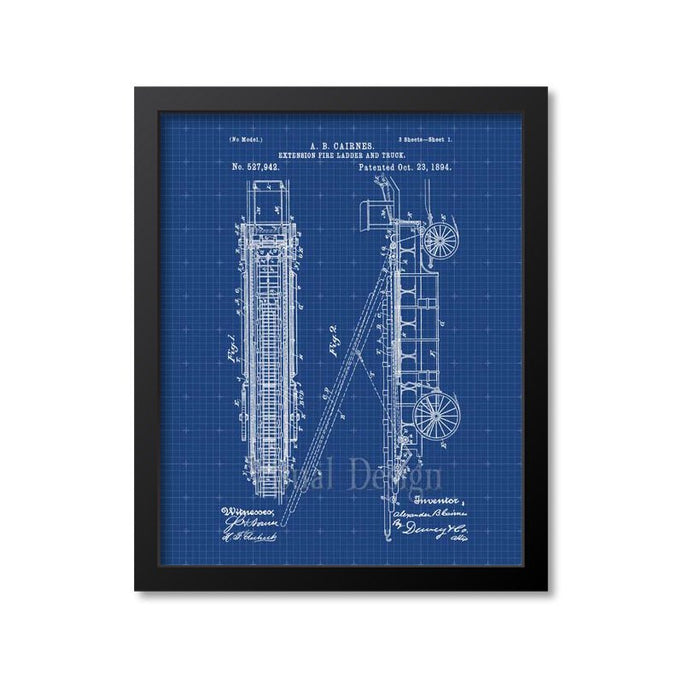 Fire Truck Patent Print