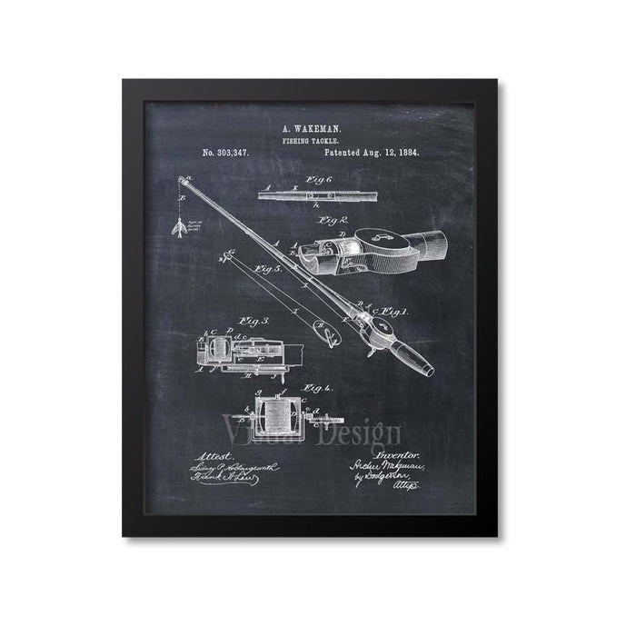 Fishing Rod Patent Print