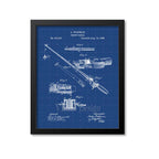 Fishing Rod Patent Print