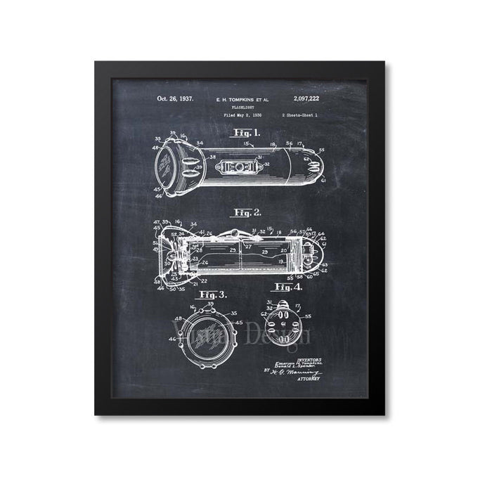 Flashlight Patent Print
