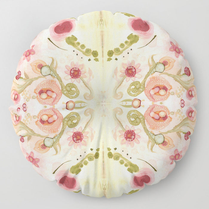Floor / Meditation Cushion 'Kali Floral' — C. Cambrea, Sincerely Joy