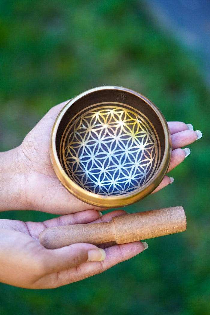 Flower of life Singing Bowl - Tibetan bowl for healing