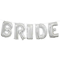 Foil Silver Bride Wedding Letter Balloon Banner Kit - USA Party Store