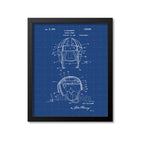 Football Helmet Patent Print