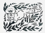 Fox Grove Art - Thru the Hedge Framed