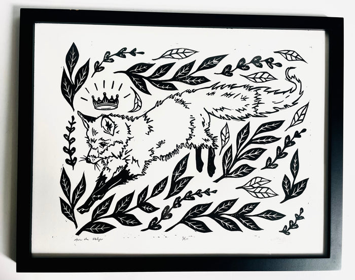 Fox Grove Art - Thru the Hedge Framed