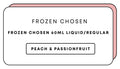 Frozen Chosen 60mL Freebase/Regular | Peach & Passionfruit-Image 1
